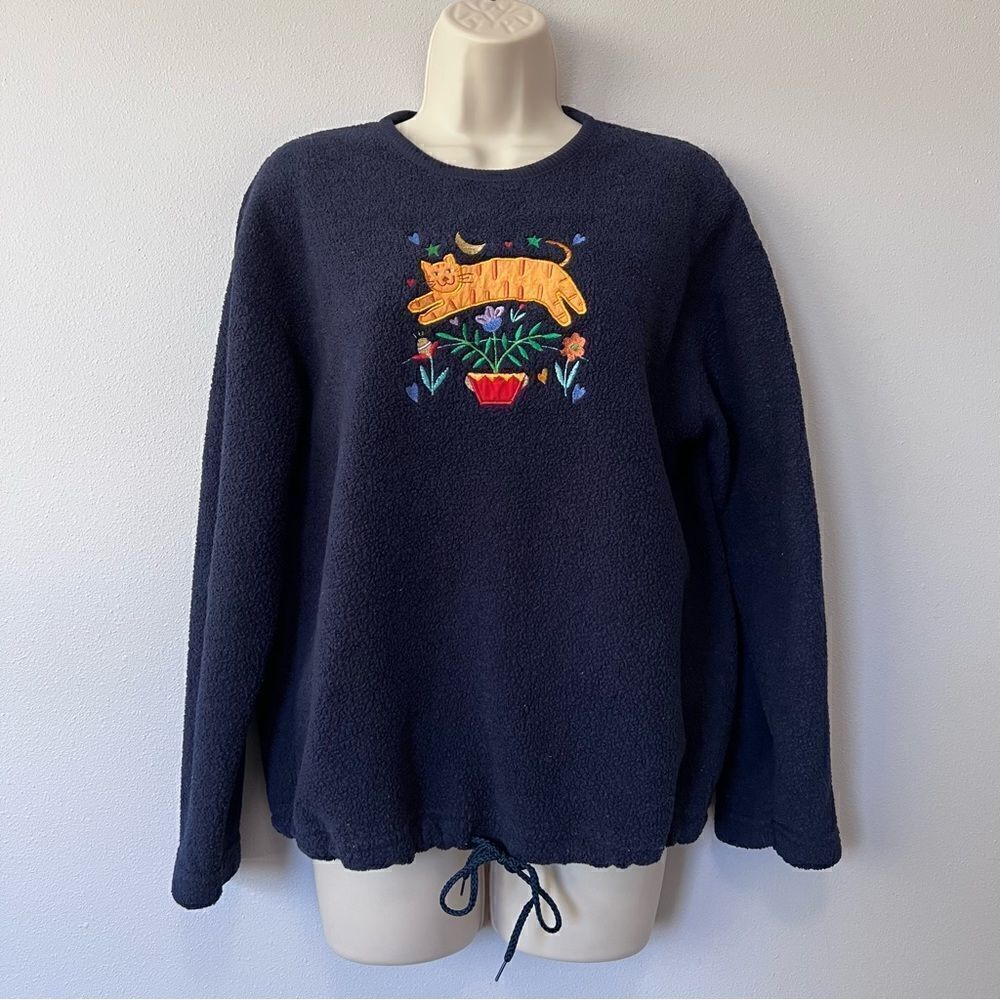 Art Unlimited Cat Theme Pullover Size M